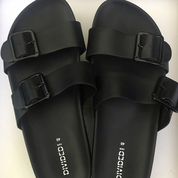 H&M Shoes - H&M Black Platform Sandals Buckle